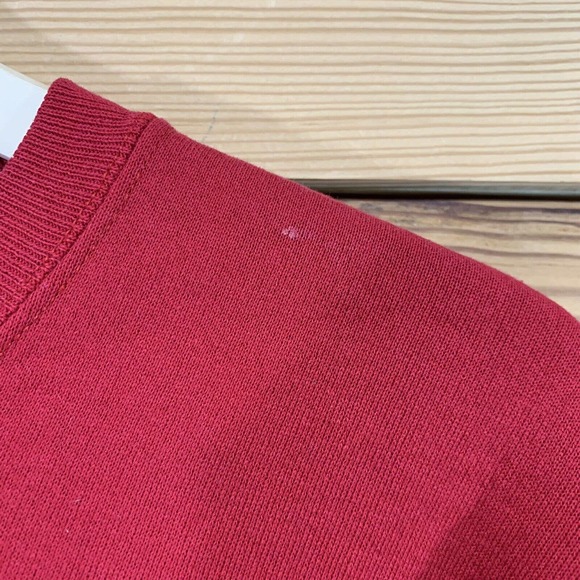 Vintage 90s Hard Rock Cafe Los Angeles LA Red Sweatshirt Large Sturdy Sweats B22 - Picture 5 of 9